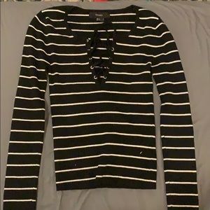 Striped Top with ties